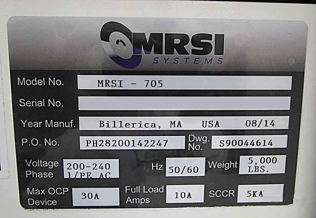 圖為 已使用的 NEWPORT MRSI 705 待售