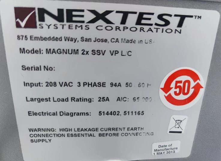 Photo Used NEXTEST / TERADYNE Magnum IIx SSV For Sale