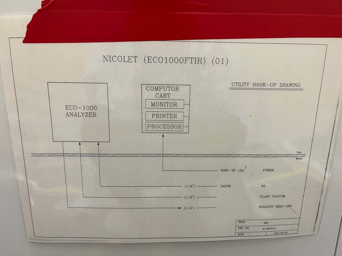 图为 已使用的 THERMO FISHER / NICOLET ECO 1000S 待售