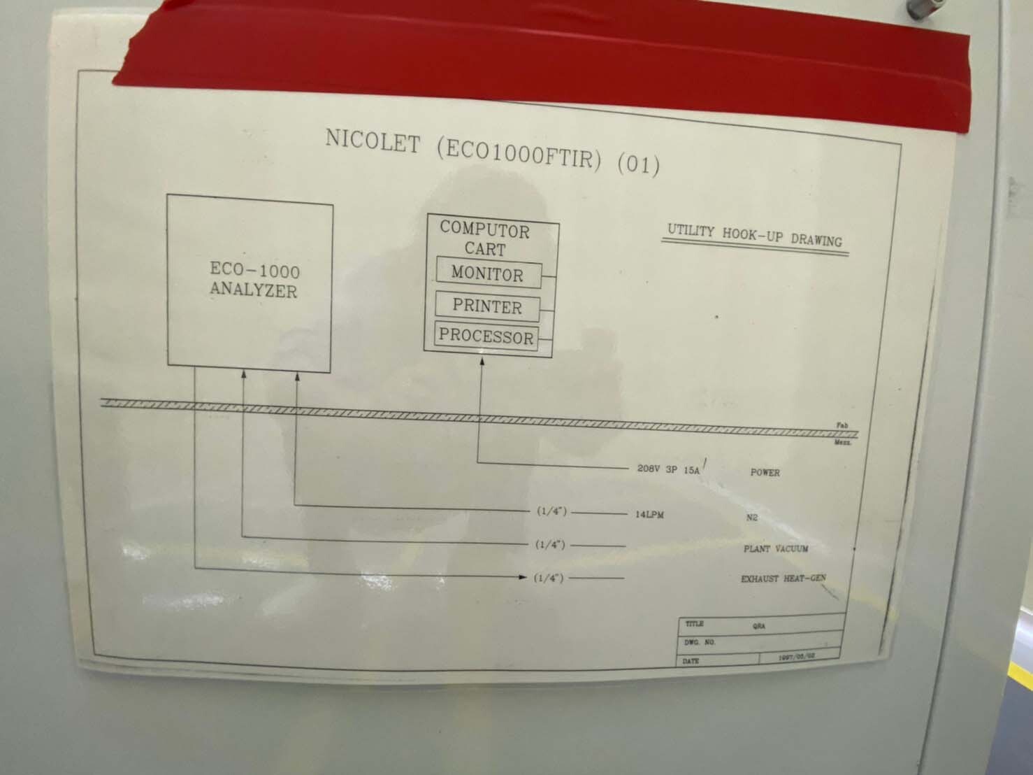 图为 已使用的 THERMO FISHER / NICOLET ECO 1000S 待售