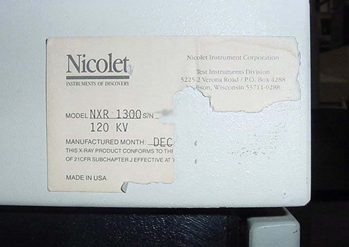 Photo Used NICOLET NXR 1300 For Sale