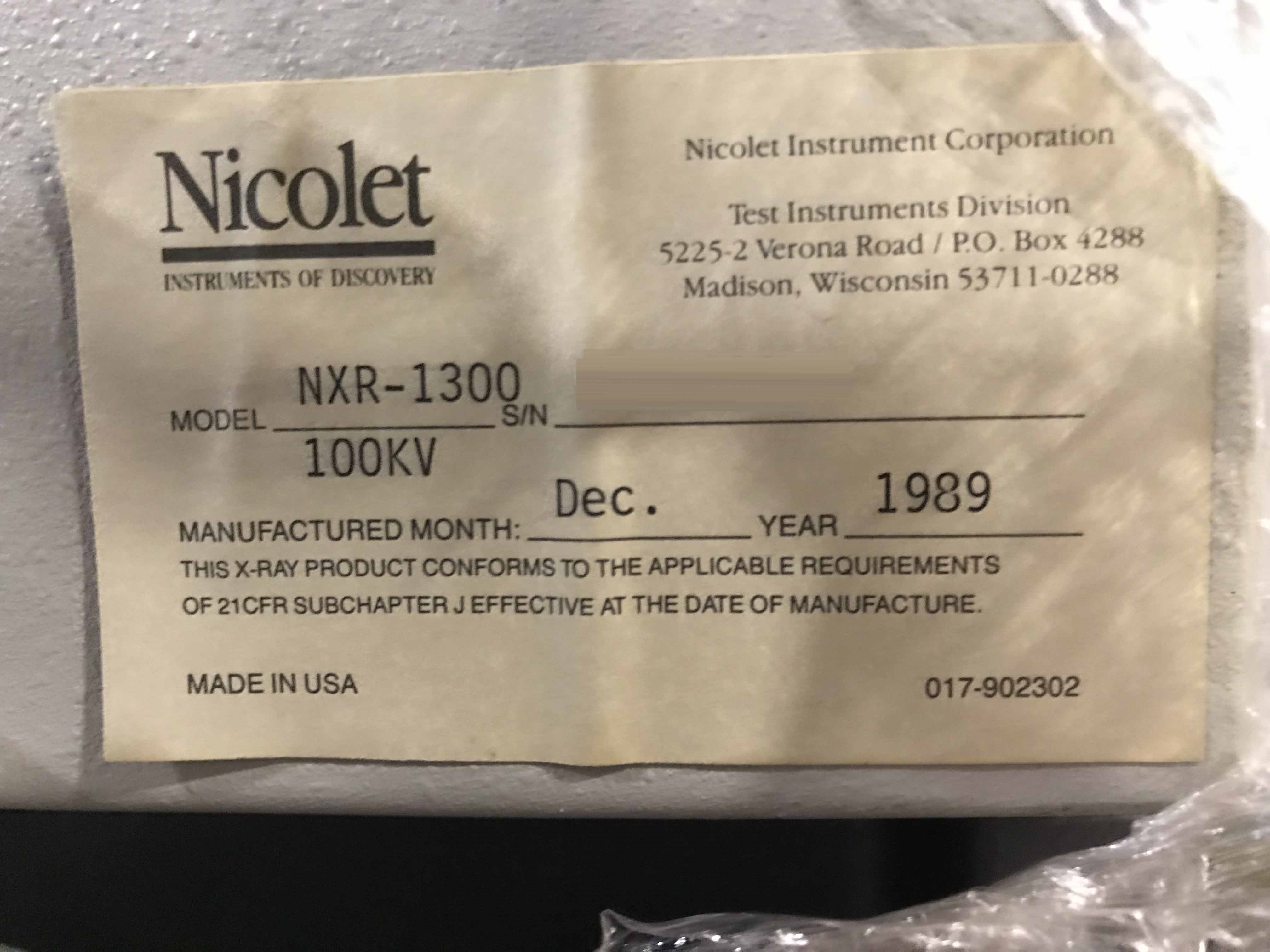 圖為 已使用的 NICOLET NXR 1300 待售