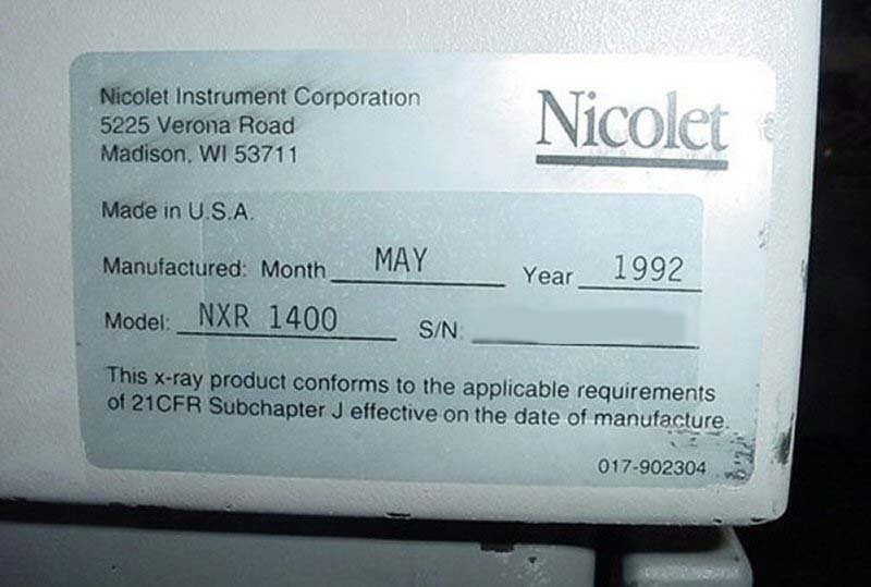 圖為 已使用的 NICOLET NXR 1400 待售