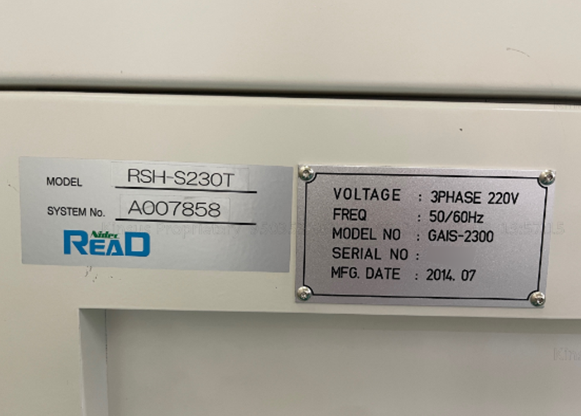 圖為 已使用的 NIDEC READ RSN-S230T 待售