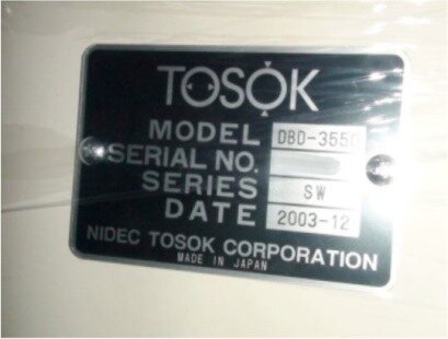 NIDEC TOSOK DBD-3550 SW Series #106015