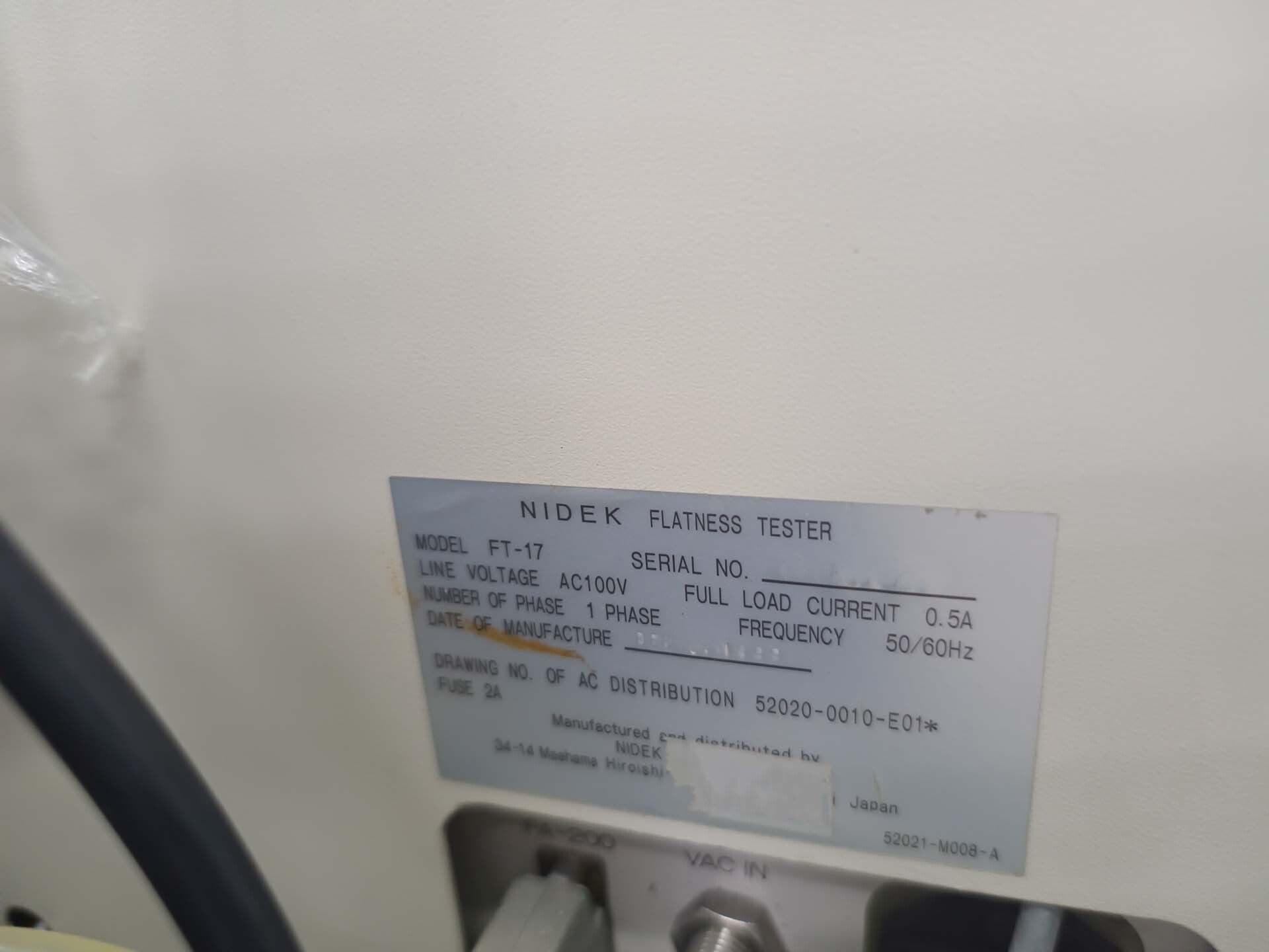 Foto Verwendet NIDEK FT-17 Zum Verkauf