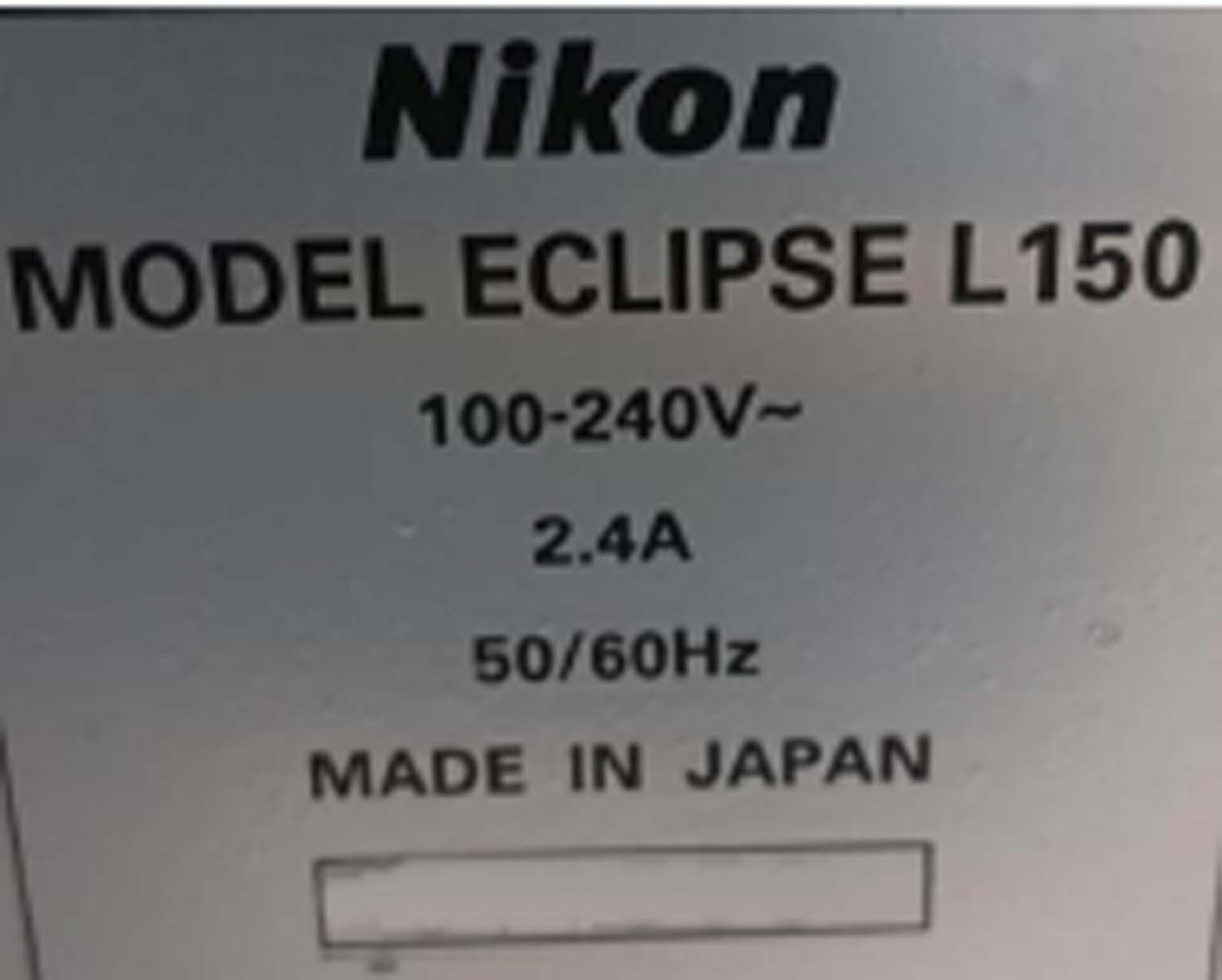 圖為 已使用的 NIKON Eclipse L 150 待售