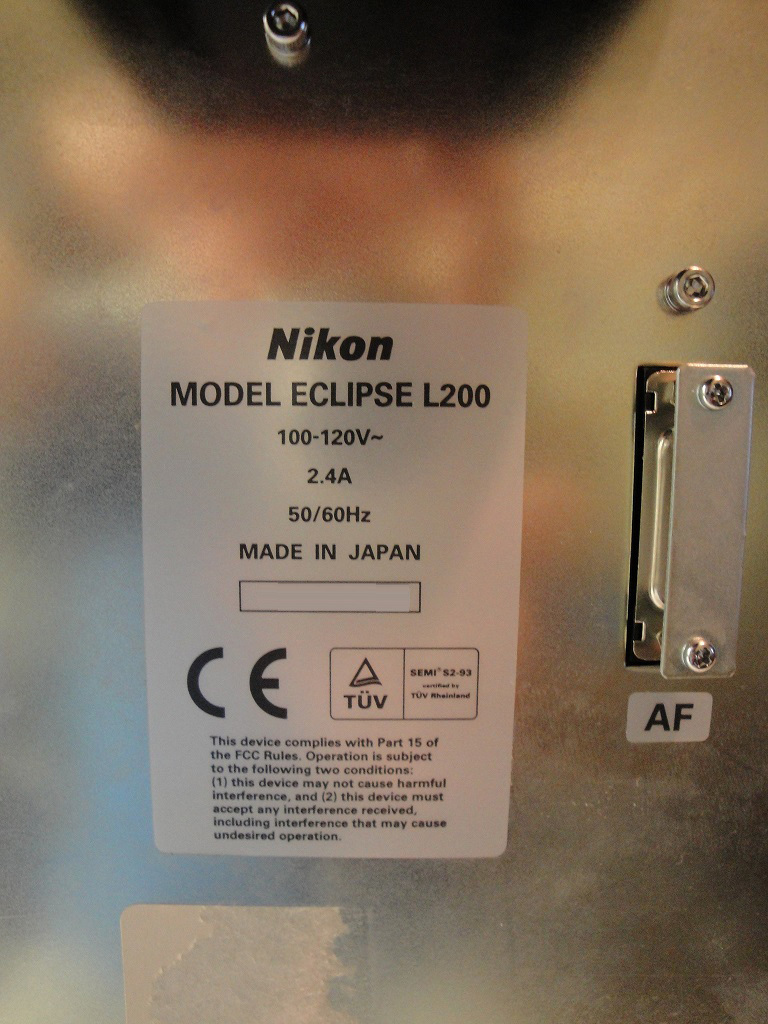 Photo Used NIKON Eclipse L200 For Sale
