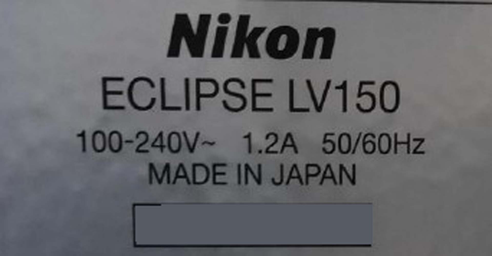 图为 已使用的 NIKON Eclipse LV 150 待售