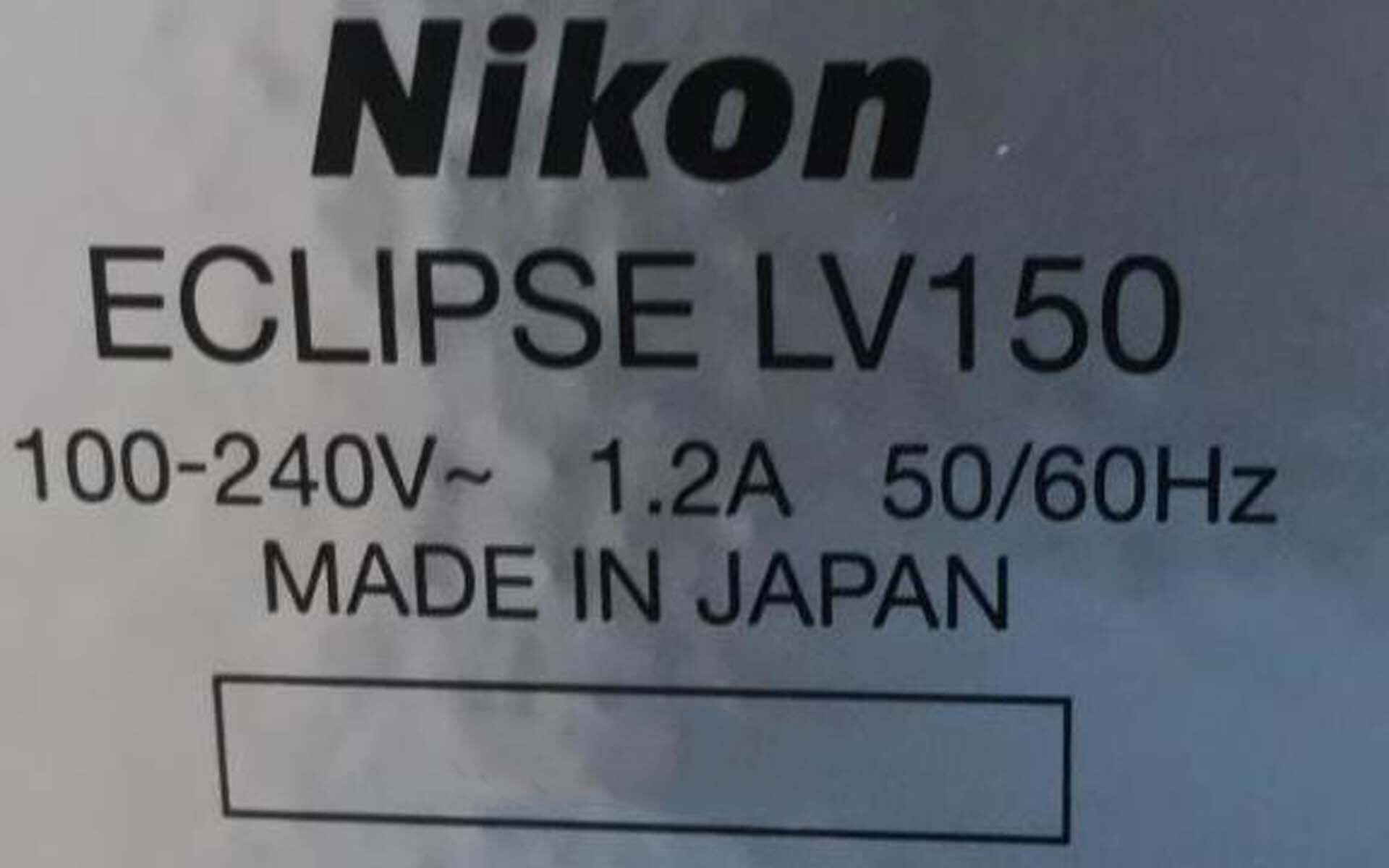 圖為 已使用的 NIKON Eclipse LV 150 待售