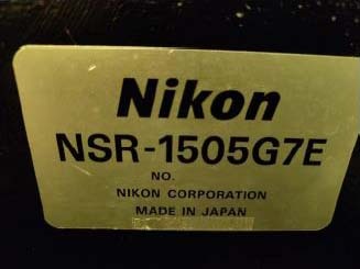 Photo Used NIKON NSR 1505 G7E For Sale