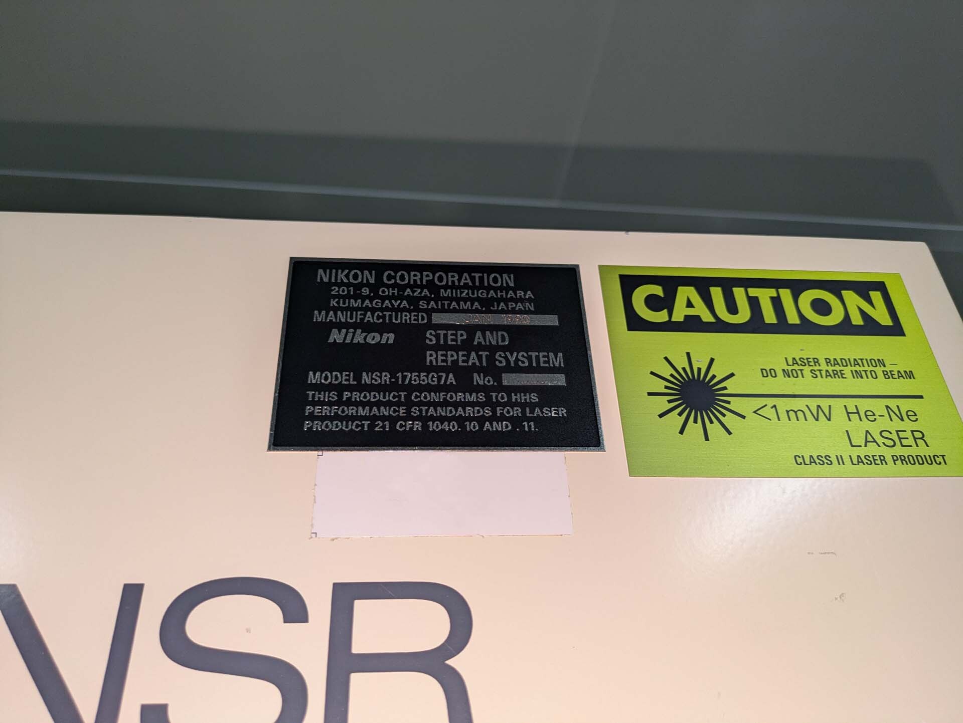 圖為 已使用的 NIKON NSR 1755 G7A 待售