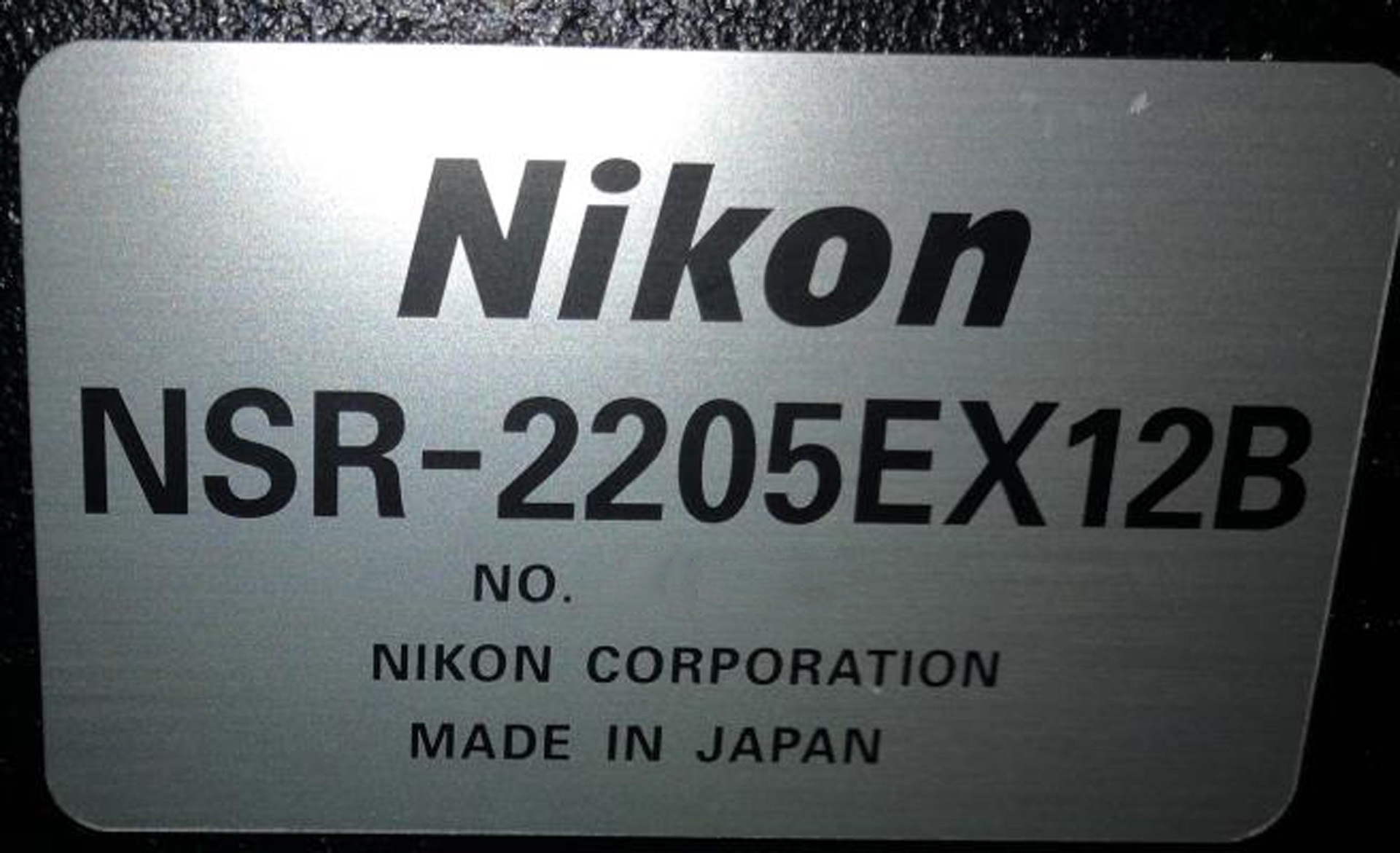 图为 已使用的 NIKON NSR 2205 EX12B 待售