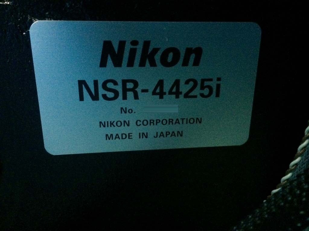 圖為 已使用的 NIKON NSR 4425i 待售