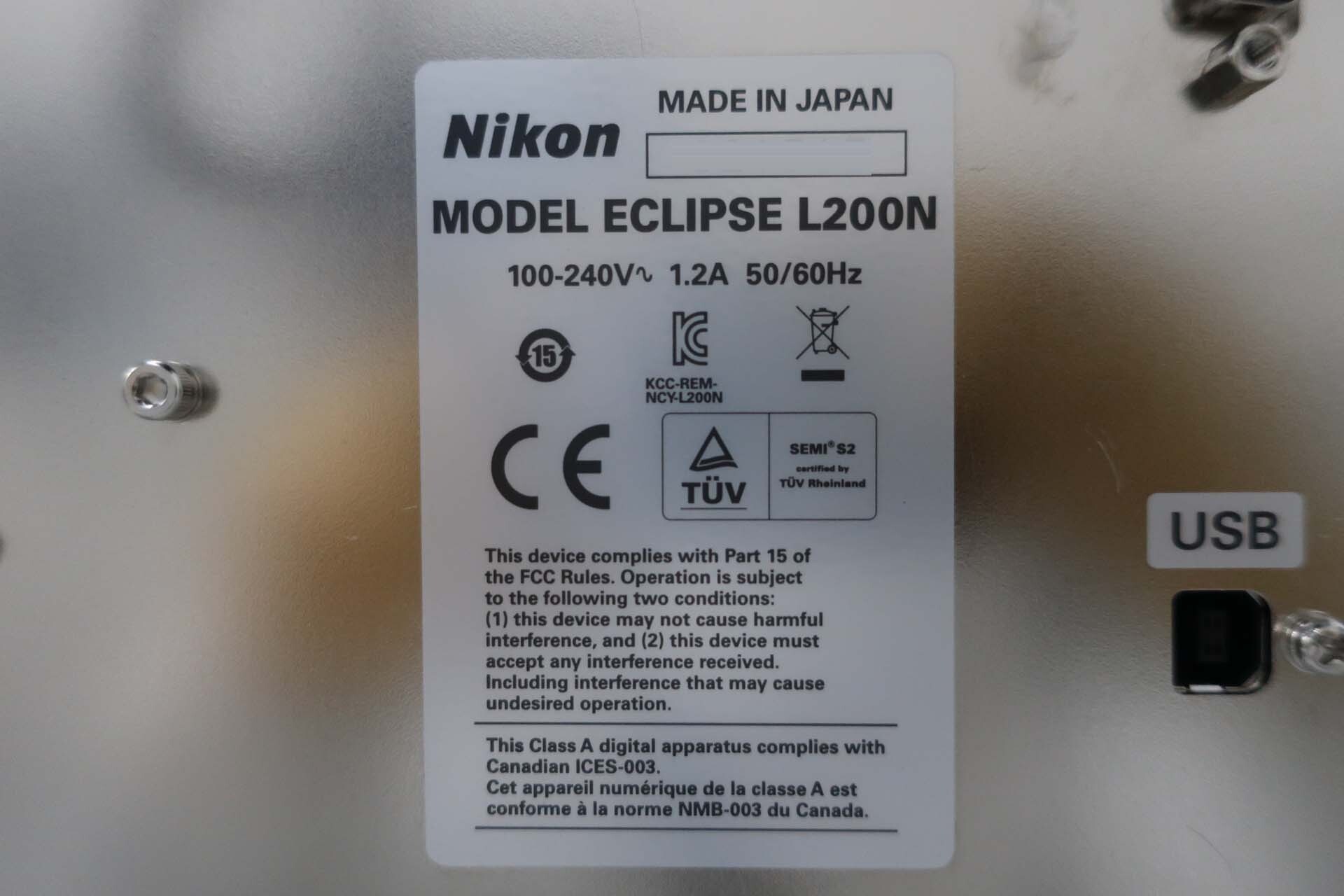 Photo Utilisé NIKON NWL 200 TMB À vendre