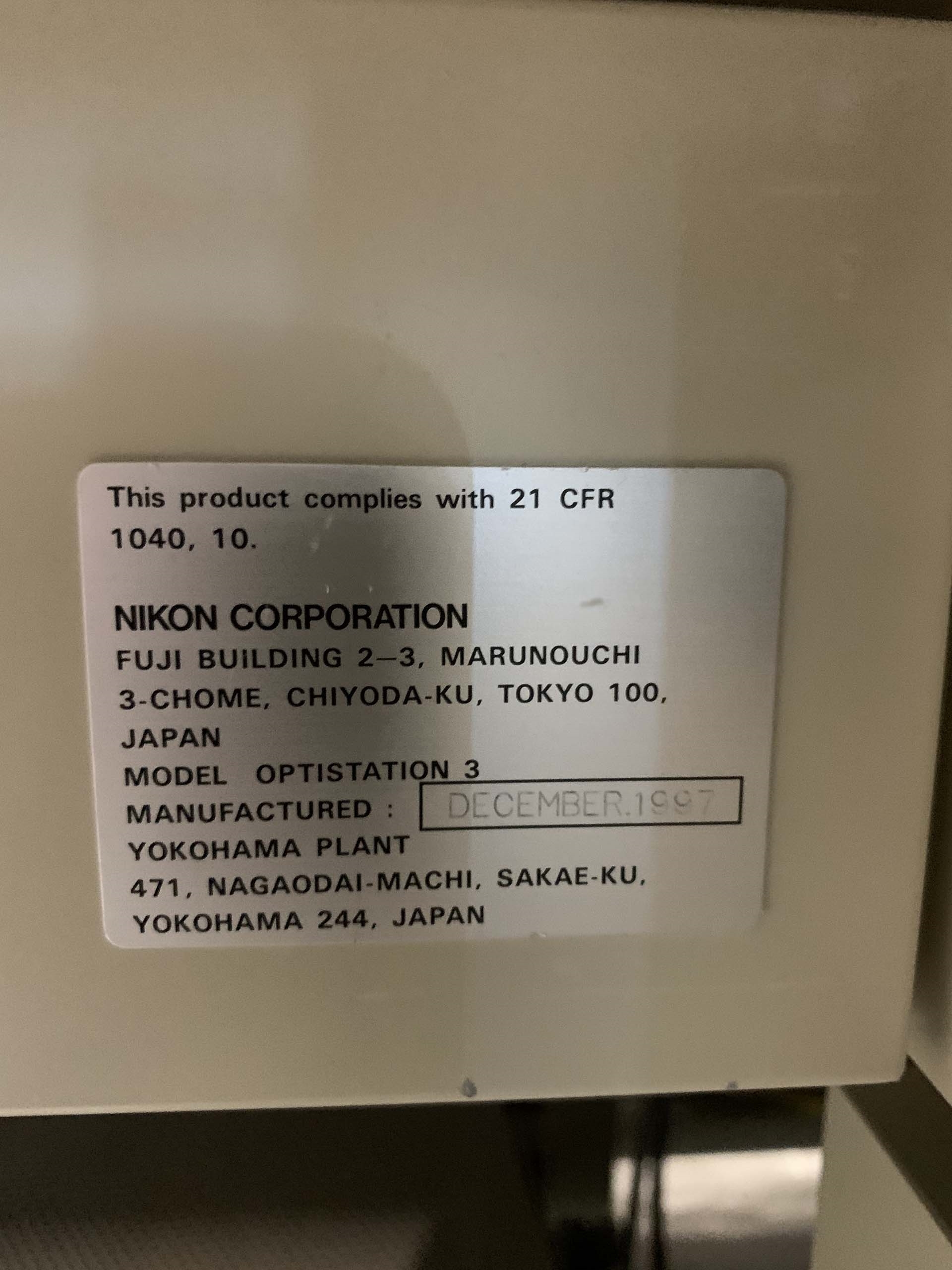 圖為 已使用的 NIKON Optistation 3 待售