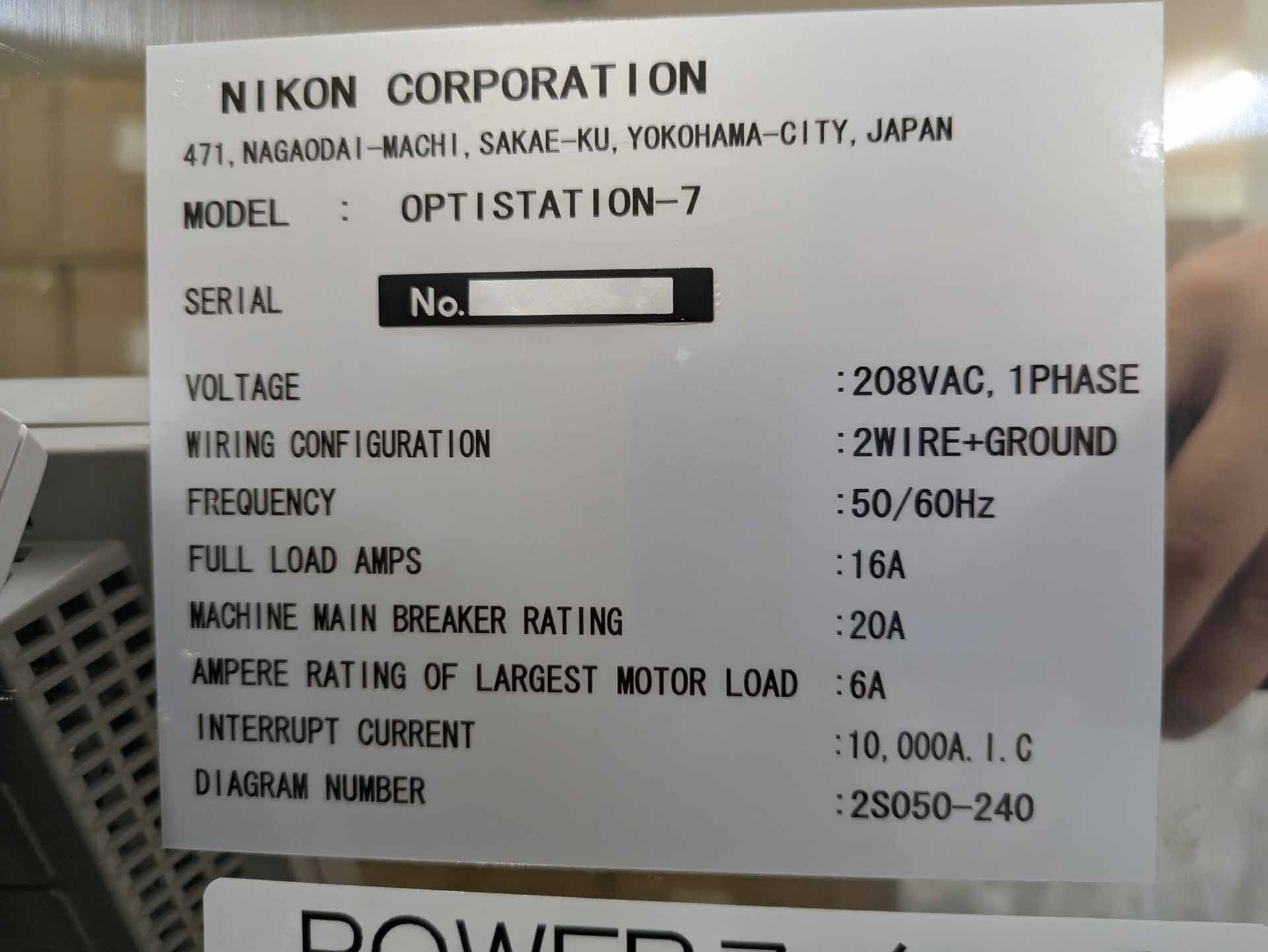 사진 사용됨 NIKON Optistation VII 판매용