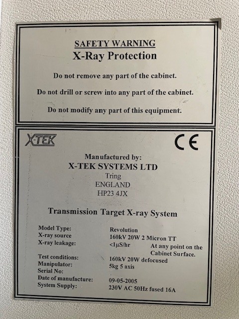 图为 已使用的 NIKON X-TEK Revolution 160KVa 待售