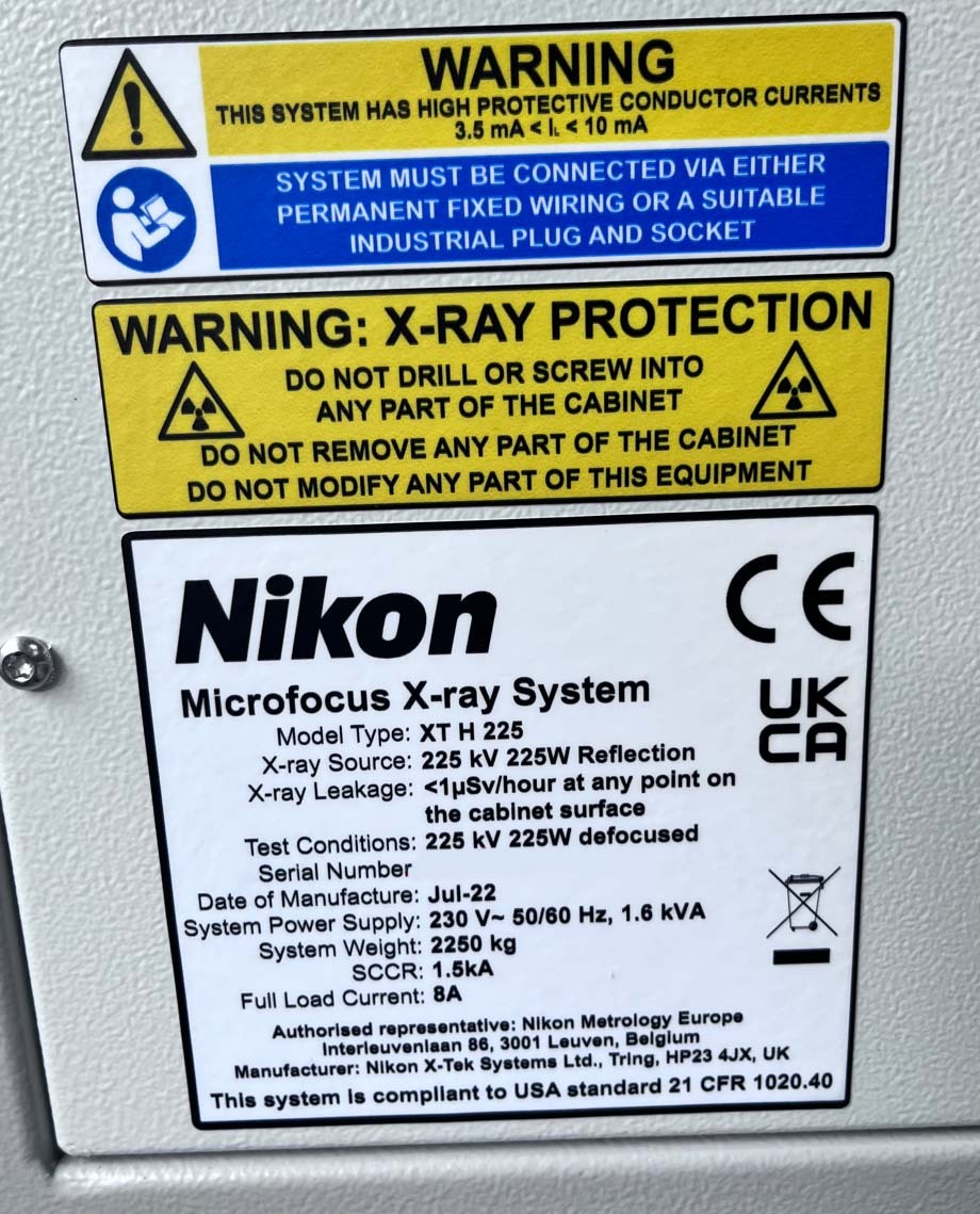 Foto Verwendet NIKON XT H 225 Zum Verkauf