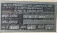 圖為 已使用的 NORD ENGINEERING P-5-8-2DCT 待售