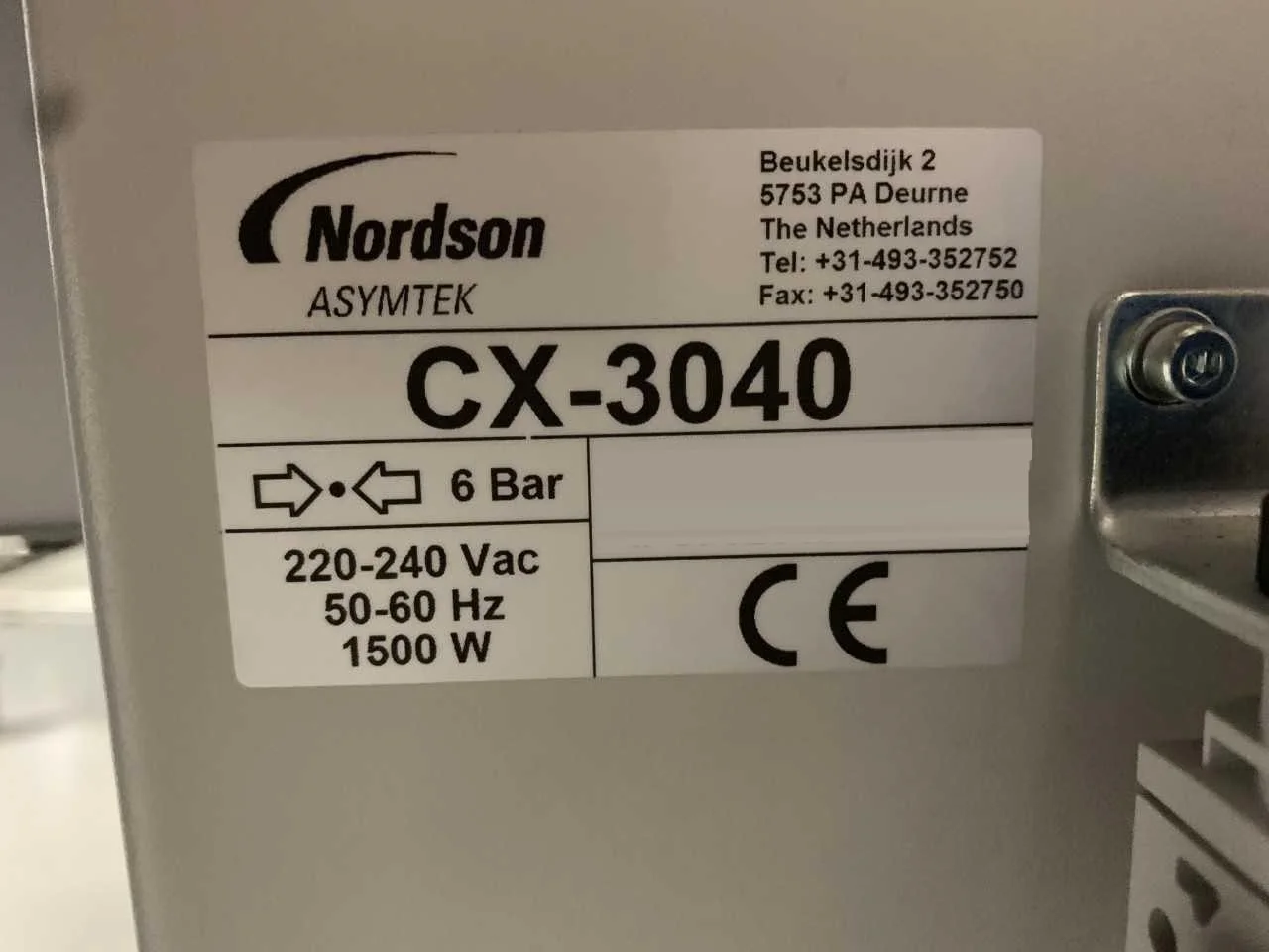 NORDSON / ASYMTEK CX-3040 Photoresist used for sale price NORDSON / ASYMTEK CX-3040 Photoresist used for sale price