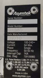 圖為 已使用的 NORDSON / ASYMTEK D-585 待售