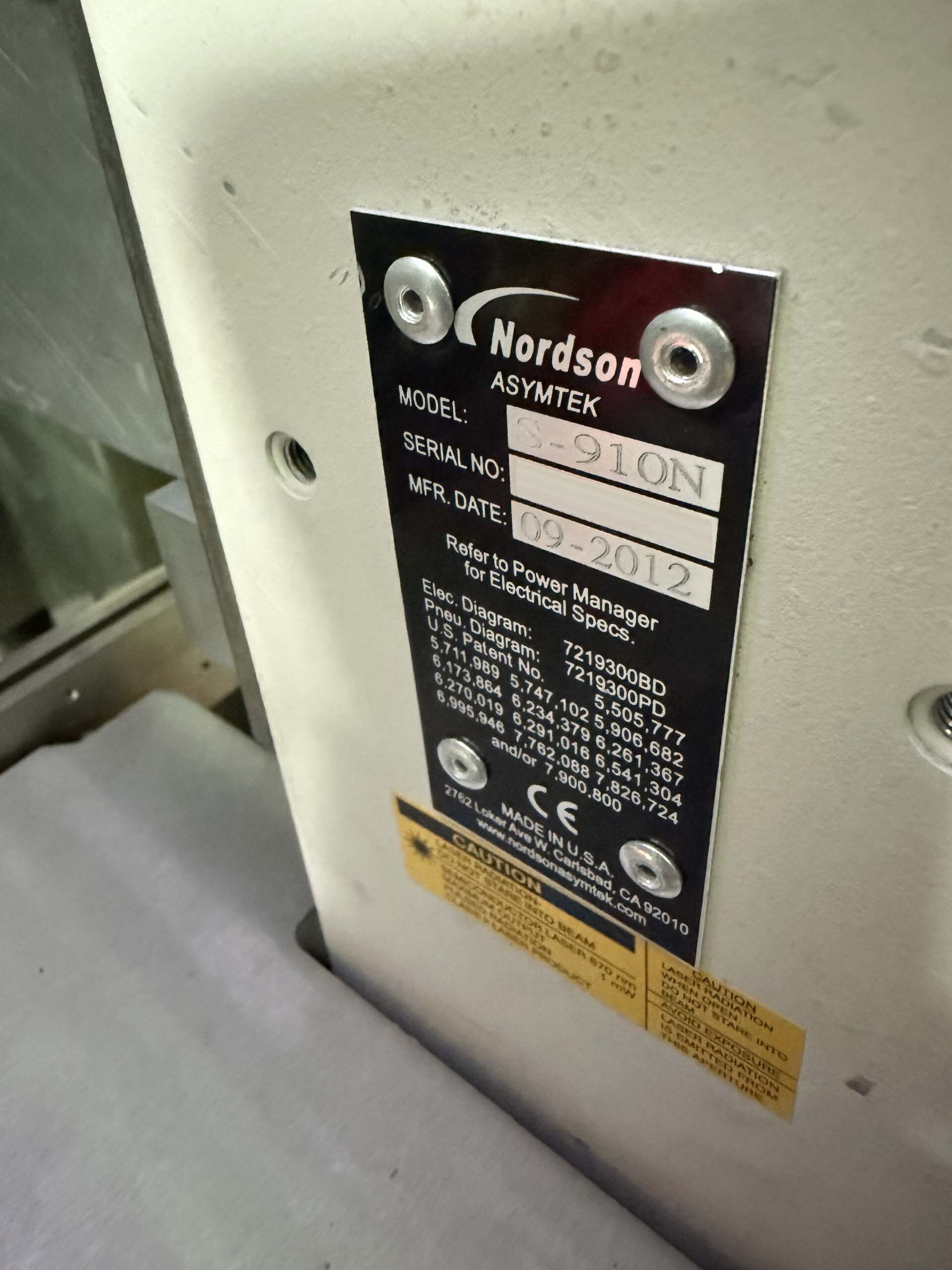 Photo Used NORDSON / ASYMTEK S-910N For Sale