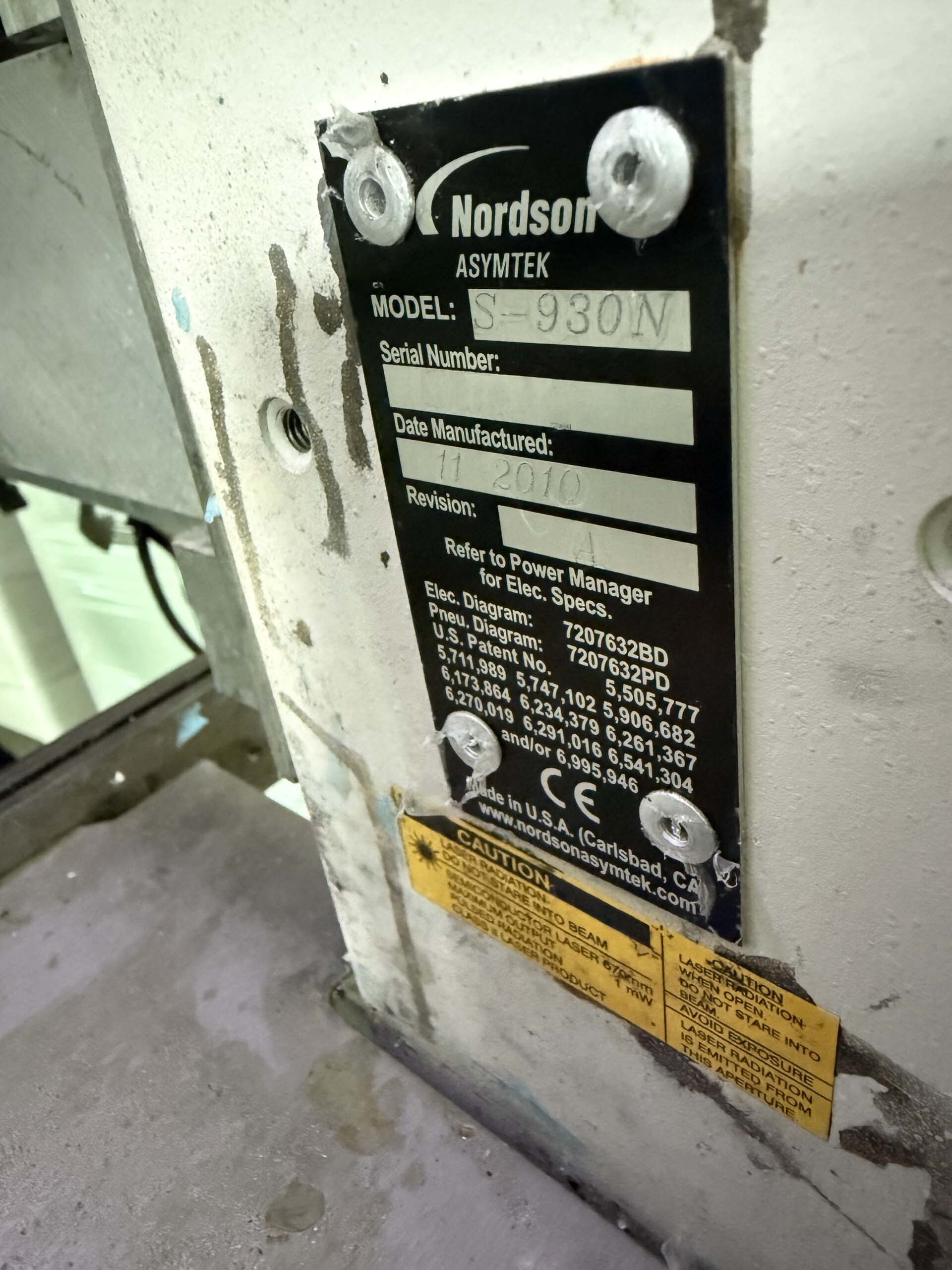 フォト（写真） 使用される NORDSON / ASYMTEK S-930N 販売のために