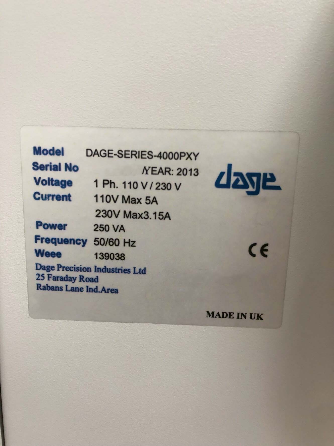 Photo Used NORDSON / DAGE 4000 Optima For Sale