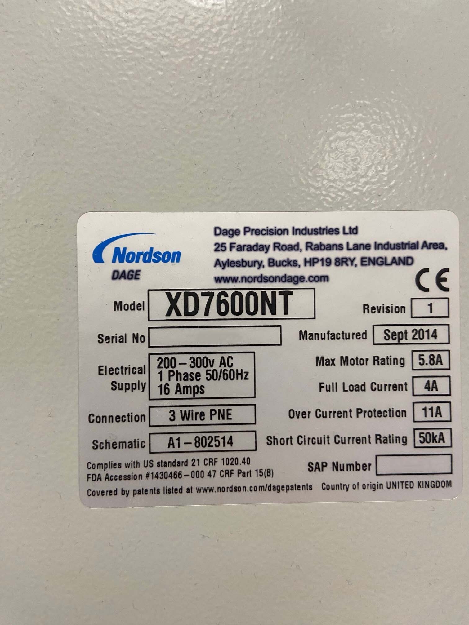 图为 已使用的 NORDSON / DAGE XD 7600NT 待售