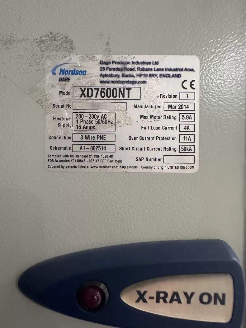 图为 已使用的 NORDSON / DAGE XD 7600NT 待售