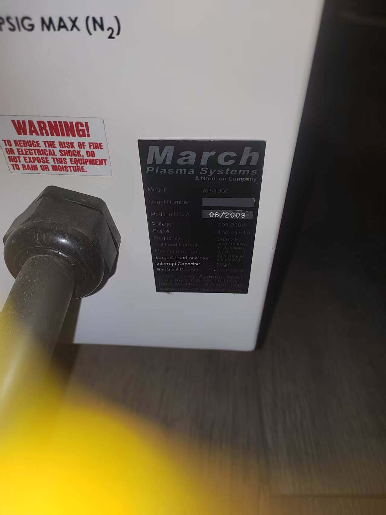 圖為 已使用的 NORDSON MARCH AP-1000 待售