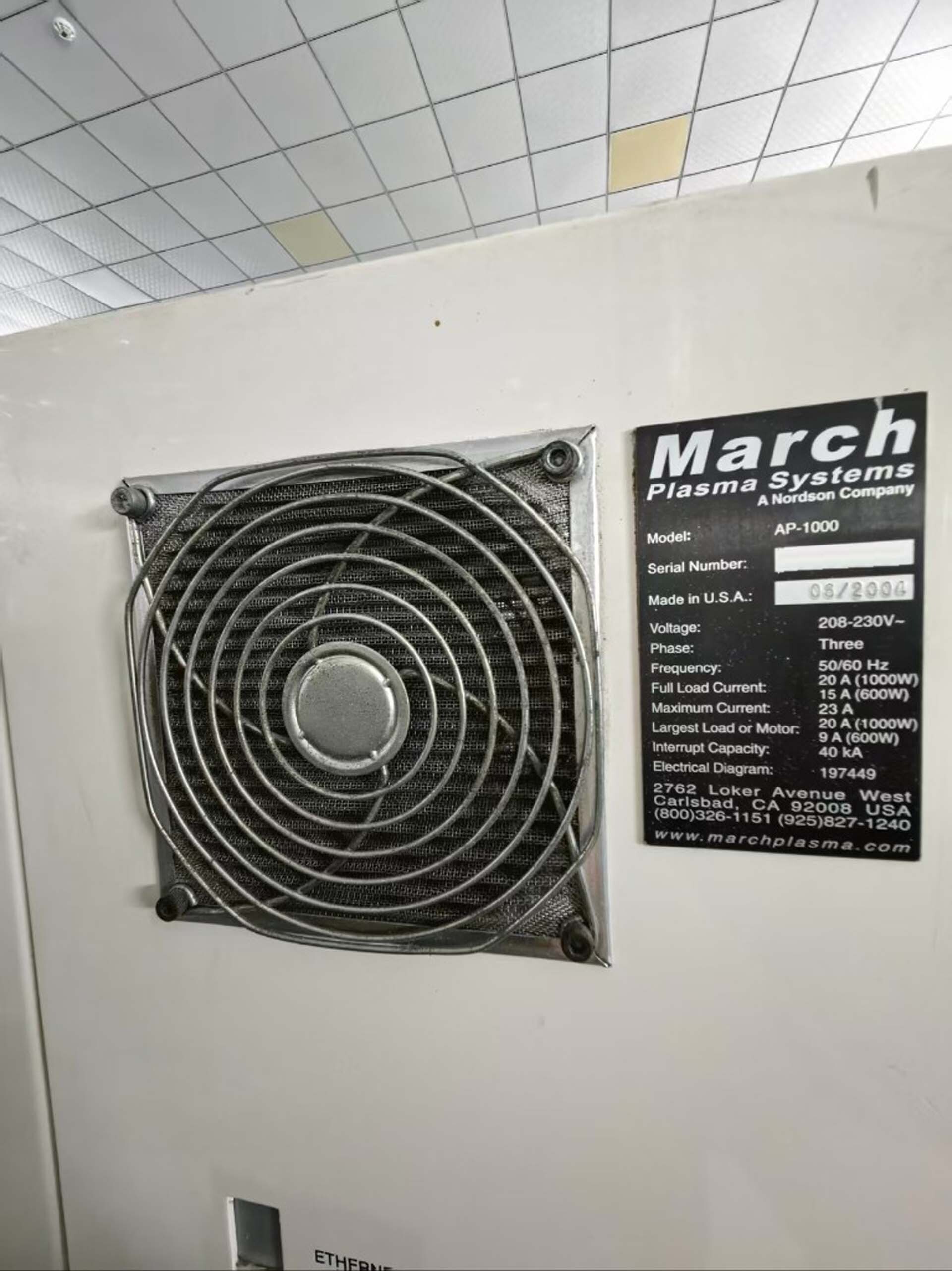 圖為 已使用的 NORDSON MARCH AP-1000 待售
