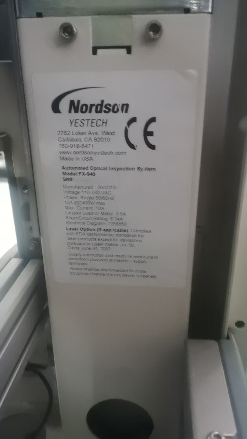 图为 已使用的 NORDSON / YESTECH FX-940 待售