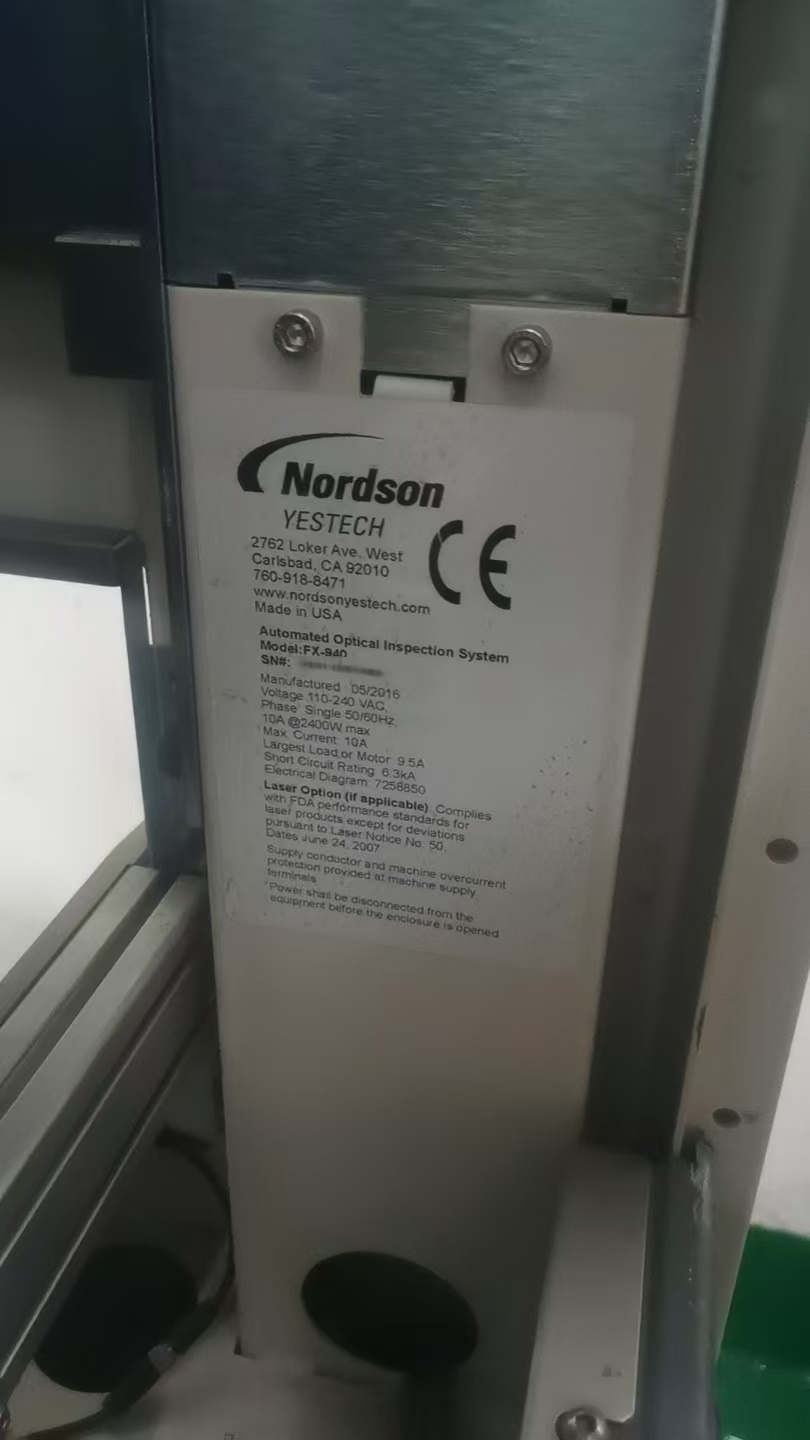 圖為 已使用的 NORDSON / YESTECH FX-940 待售