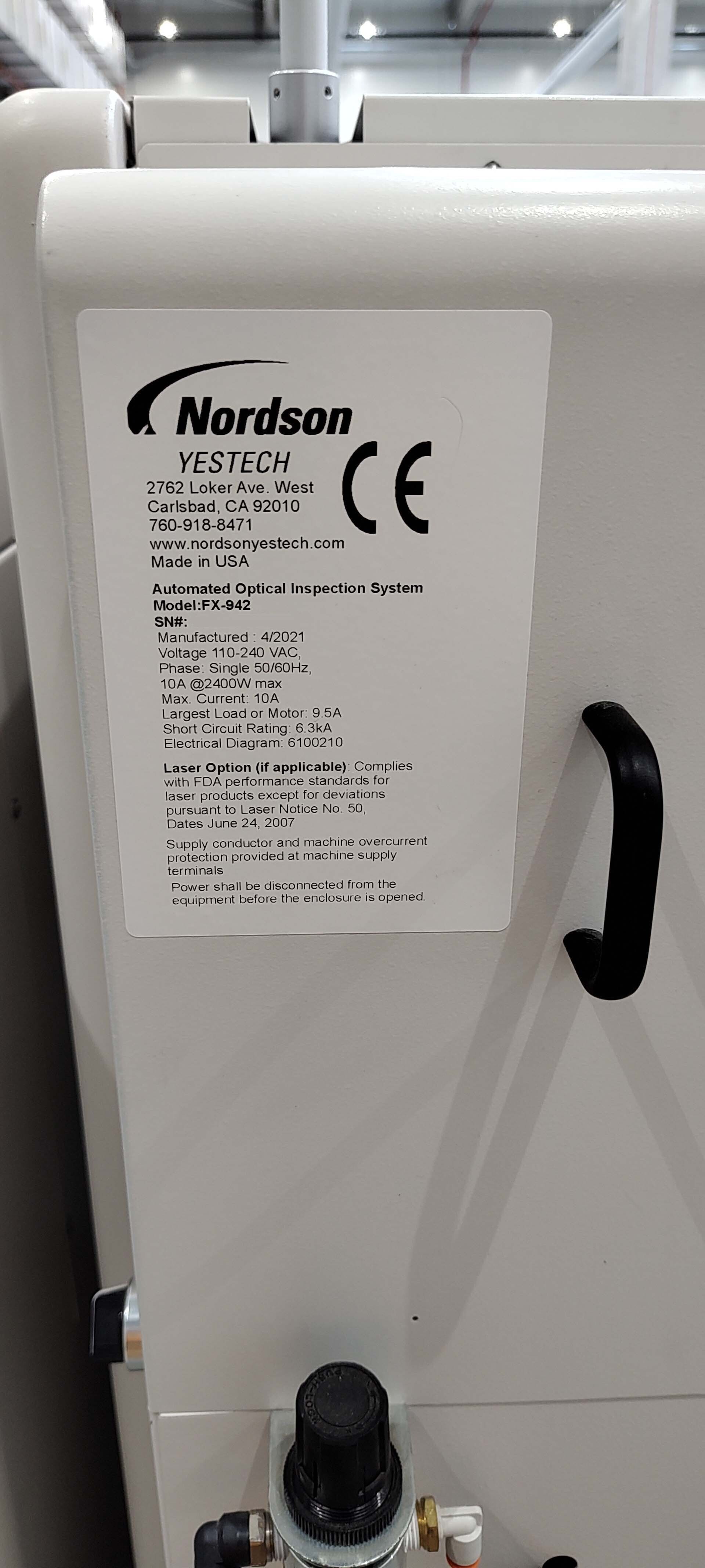 사진 사용됨 NORDSON / YESTECH FX-942 판매용