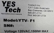 Photo Used NORDSON / YESTECH YTV-F1 For Sale