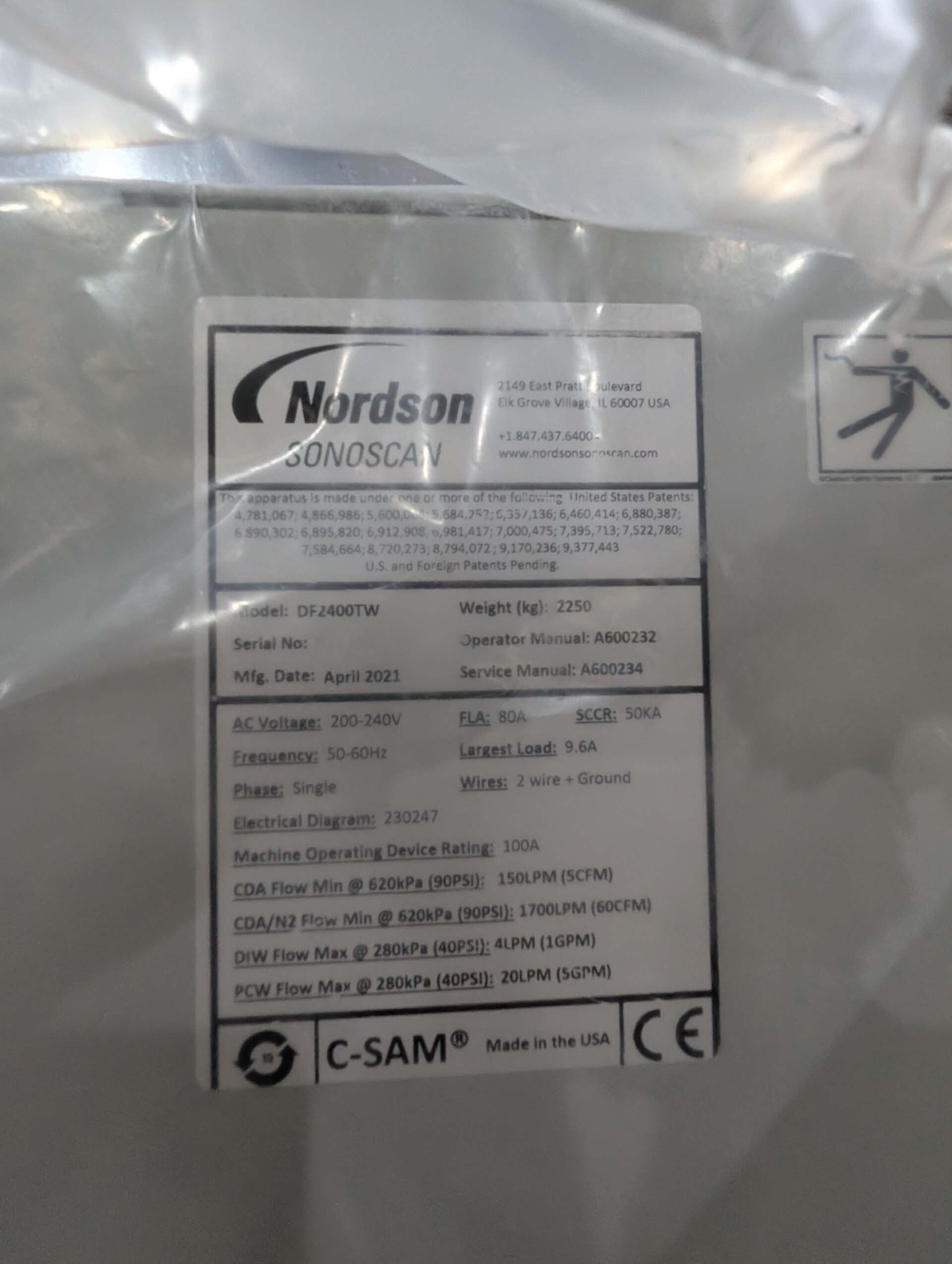 フォト（写真） 使用される NORDSON SONOSCAN 販売のために