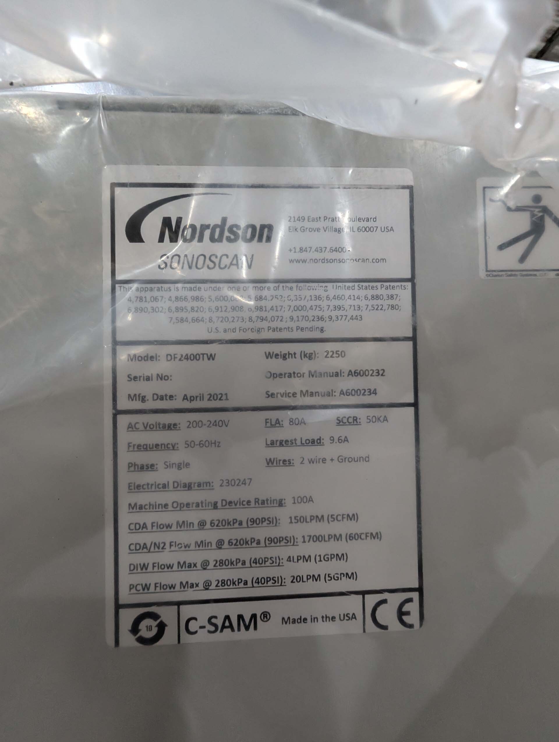 フォト（写真） 使用される NORDSON SONOSCAN 販売のために