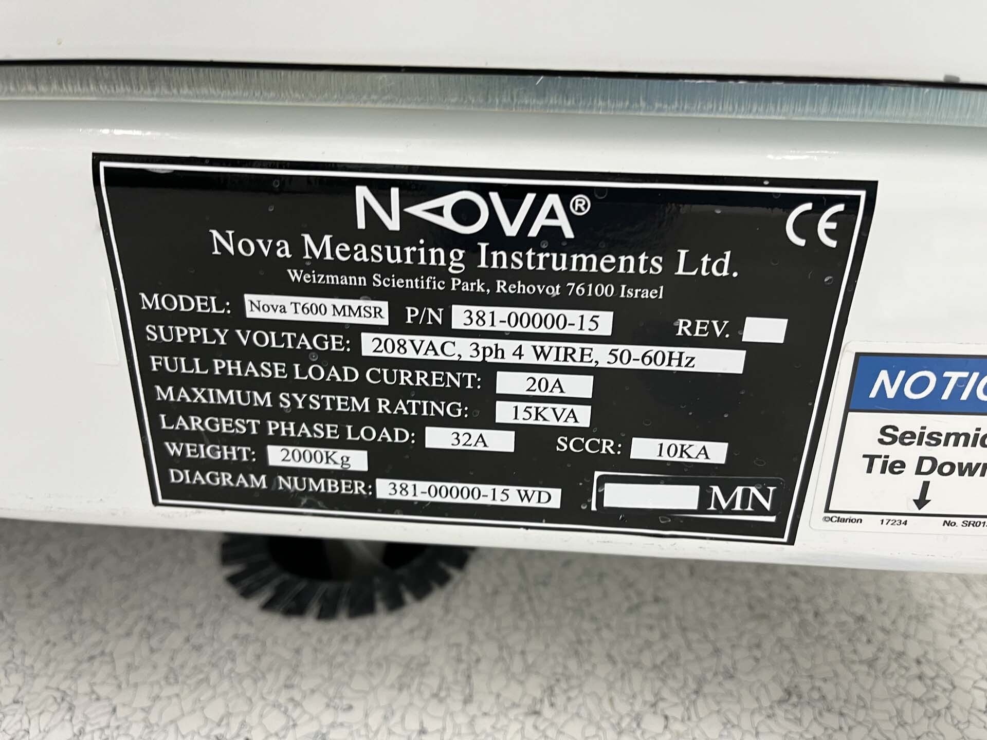 Photo Used NOVA T600 For Sale