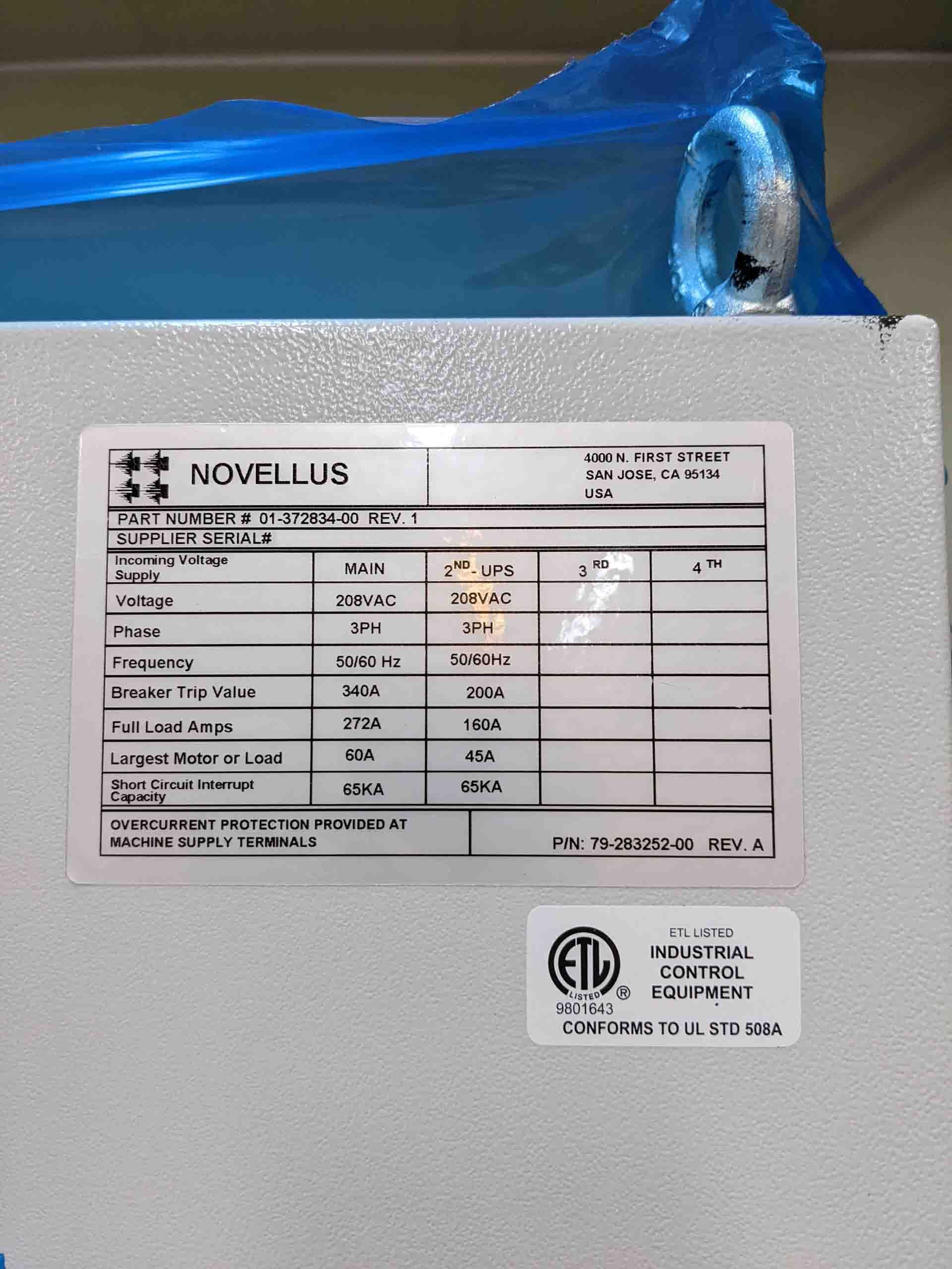 Photo Used NOVELLUS 01-372834-00 For Sale