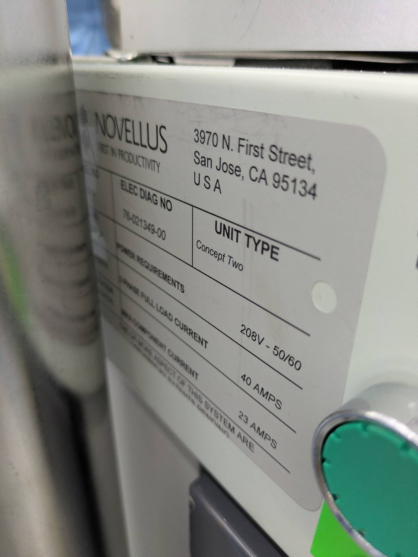 图为 已使用的 NOVELLUS C2 Sequel 待售