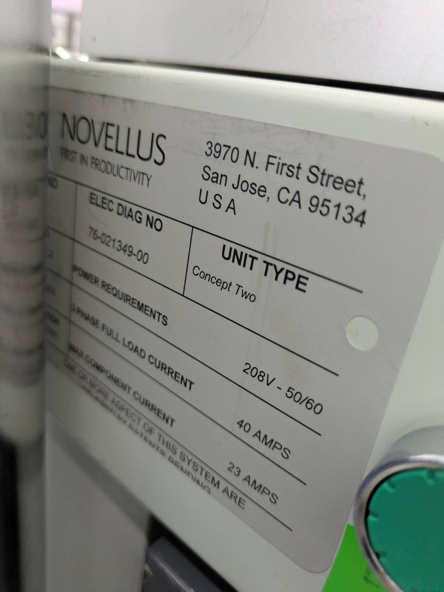 图为 已使用的 NOVELLUS C2 Sequel 待售