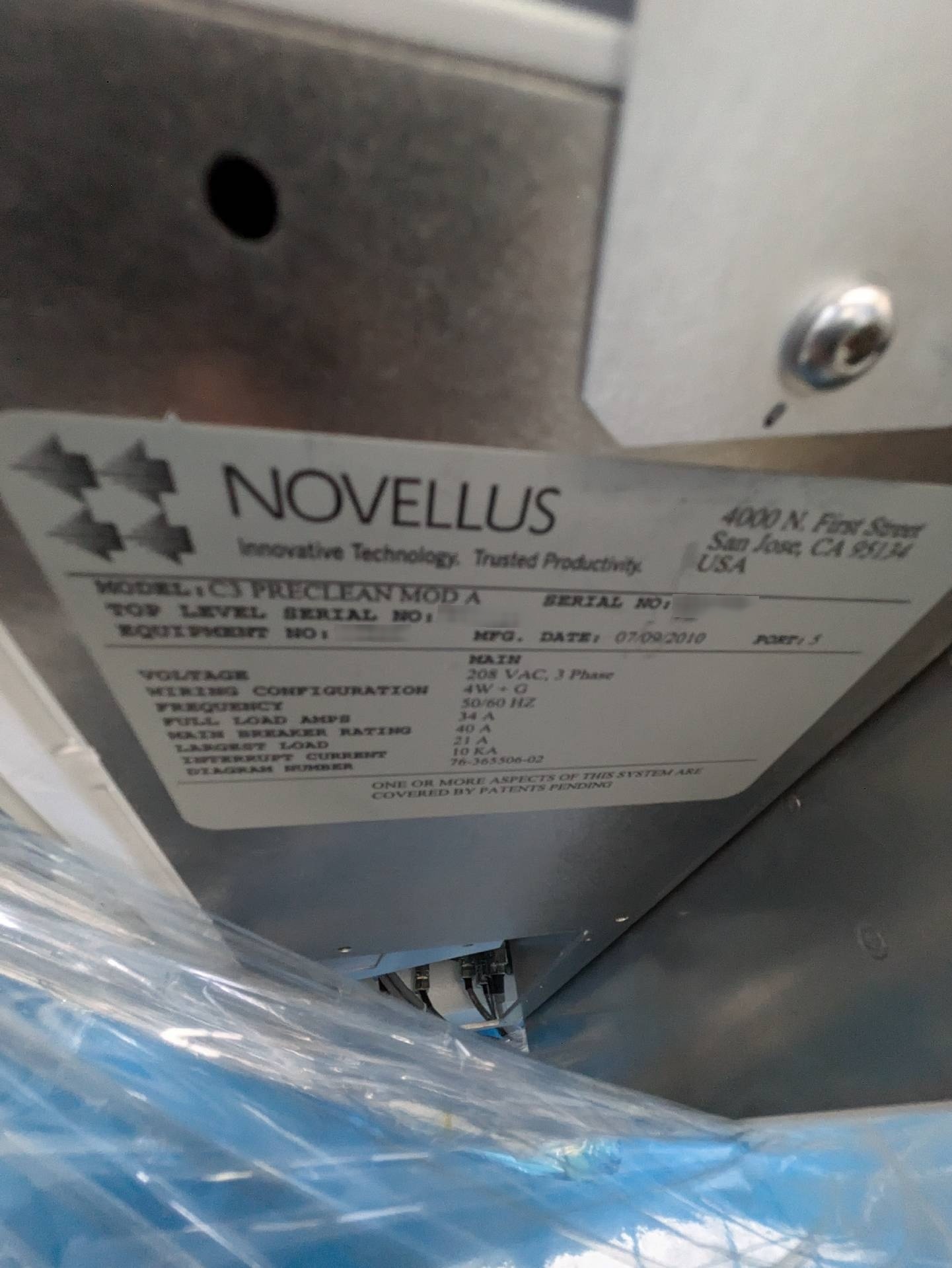 フォト（写真） 使用される NOVELLUS C3 WTS MAX 販売のために
