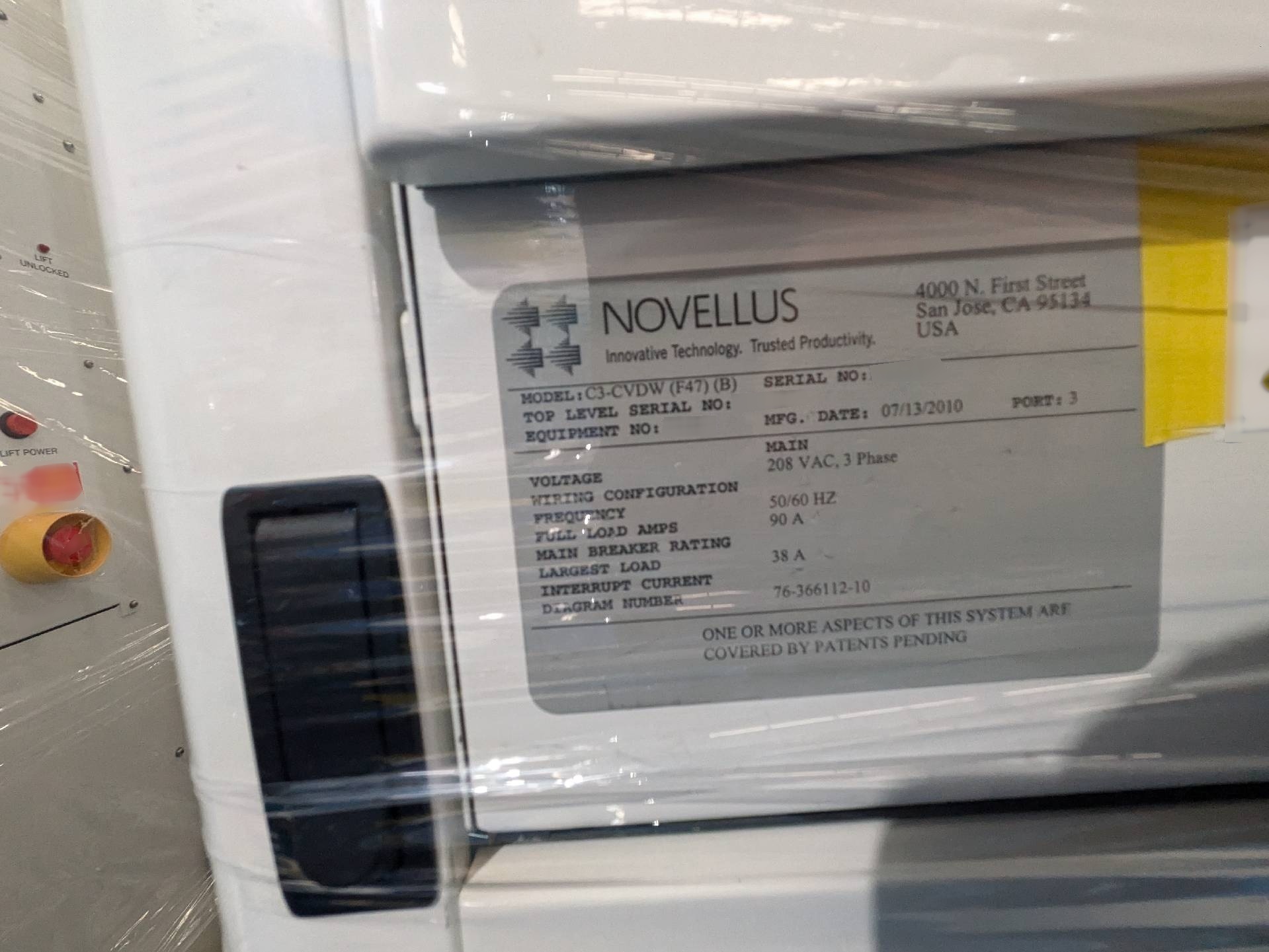 フォト（写真） 使用される NOVELLUS C3 WTS MAX 販売のために