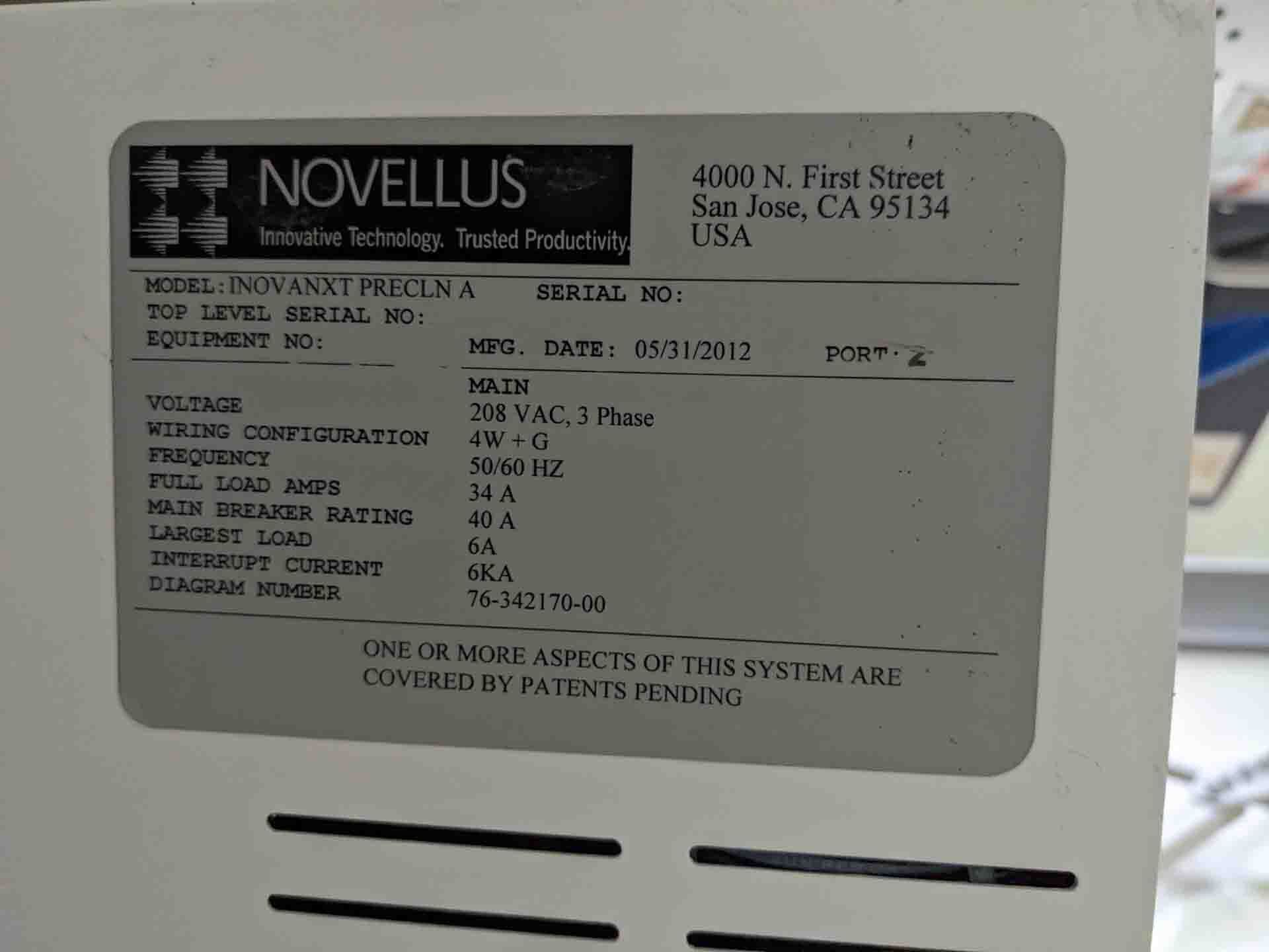 Photo Used NOVELLUS Chamber for Inova NExT For Sale