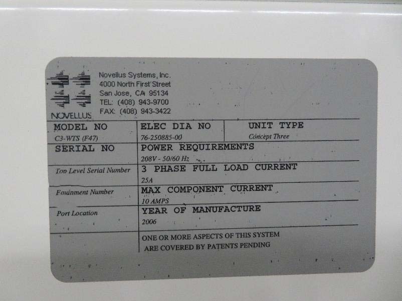 NOVELLUS Concept 3 Altus Reactor used for sale price #293767143