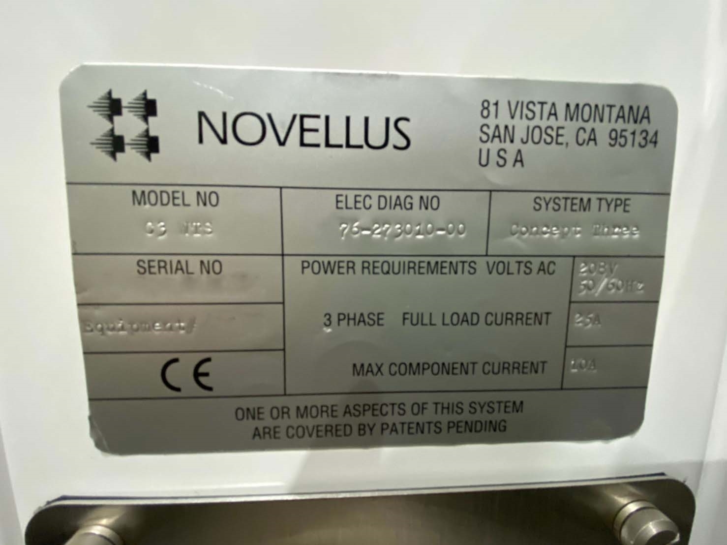 Photo Used NOVELLUS Concept 3 Speed For Sale