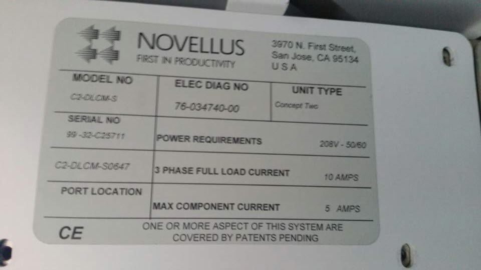 Photo Used NOVELLUS CONCEPT 2 For Sale