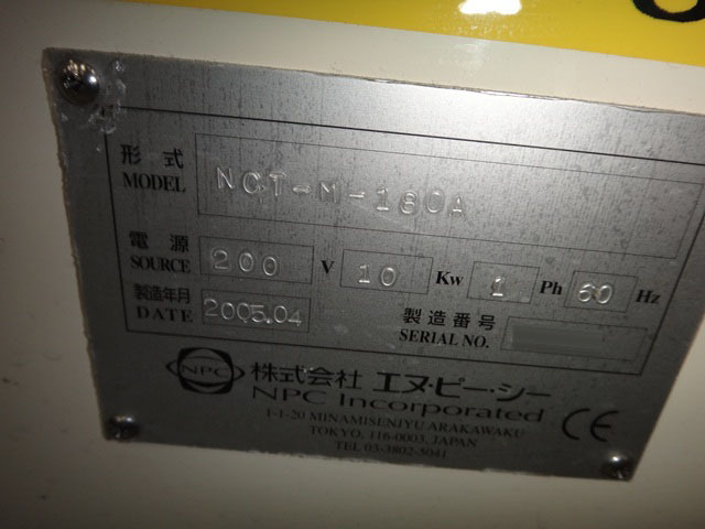Photo Used NPC NCT-M-180A For Sale